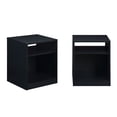 thumbnail image 4 of Mainstays Open Shelf Nightstand, Set of Two, Black, 4 of 8