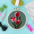 thumbnail image 4 of UNIQUE CREATIV CRAFT Punch Needle Kit - Tulip, 1 pc, Age 8+, Intermediate, 20 × 20 cm (7.9 in), 4 of 4