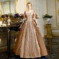 thumbnail image 2 of Robes Style Gothique pour Femmes Robe Midi Élégante Manches Longues Évasées Robe Trapèze de Soirée Grande Taille, 2 of 5