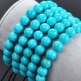 thumbnail image 4 of Natural Healing Power Gemstone Crystal Beads Unisex Adjustable Macrame Bracelets 8mm,Blue Turquoise, 4 of 4