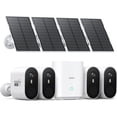 thumbnail image 1 of Refurbished Aosu Solar C7P-4H Powered Security Camera Kit-3MP 166 View Angle With 32GB Storage Home Base, 1 of 2