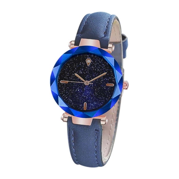 TopLLC Montre pour Femme à Lecture Facile Montre-Bracelet et Cadran Luxueux Miroir Montre à Bracelet en Cuir Montre de Mode pour Femmes en Liquidation