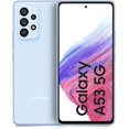 thumbnail image 1 of Refurbished Samsung Galaxy A53 5G - 128GB – Awesome Blue – 64MP Quad Rear & 32MP Front Camera - Fully Unlocked Smartphone - Excellent Condition, 1 of 10