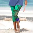thumbnail image 2 of Womens Relaxed Fit Pants by Generic Summer Casual Drawstring Solid Cropped Cargo Pants, Black, Size XL, 2 of 5