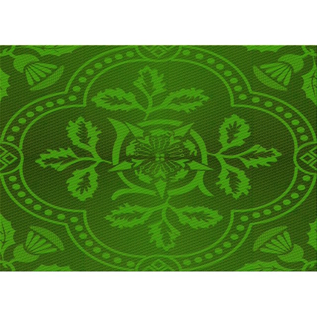 Ahgly Company Machine Washable Indoor Rectangle Transitional Deep Emerald Green Area Rugs, 8' x 10'