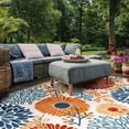 thumbnail image 4 of SAFAVIEH Cabana Garnet Floral Outdoor Area Rug, 4 of 9