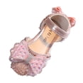 thumbnail image 1 of FhsagQ Shoes Kids Shoes Slippers Size 12 Girls Light Up Fashion Spring and Summer Girls Sandals Party Dress Dance Show Princess Shoes Rhinestone Bowknot Ribbon Hook Loop 28, 1 of 9