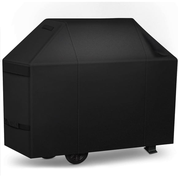 Grill Cover in BBQ Cover for Two Burner Small Vertical Smoker Lightweight Easy On/Off - Fit Grill with Collapsed Side Tables