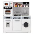 thumbnail image 4 of Gymax ids Play Kitchen Toy Set w/ Water Dispenser Sink Faucet Microwave Oven Utensils, 4 of 10