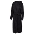 thumbnail image 4 of Innerwin Dressing Gown Solid Color Men Wrap Robe Home Hooded Thicken Plush Bath Robes Black 4XL, 4 of 6