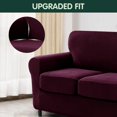 thumbnail image 4 of CHUN YI Sofa Cover with Separate Cushion Slipcover Stretch Checks, 4 of 7