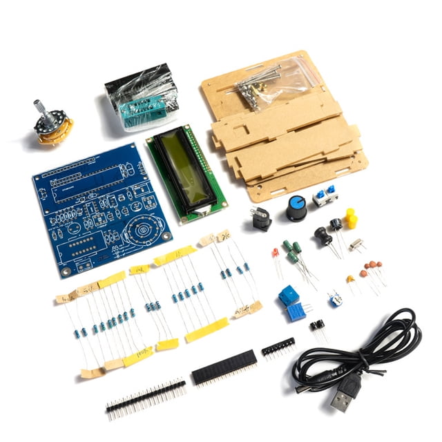 TFixol DIY Capacitance Inductance Frequency Meter Kit with LCD Display, 51 MCU Testing Board, Soldering Practice Set, Optional Acrylic Housing for Enhanced Safety and Durability