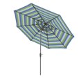 thumbnail image 2 of Parasol de Marché en Aluminium de 11 Pieds à Col Inclinable, DV, avec Passe-Partout, Noir/soleil/seville Seaside, 2 of 2