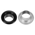 thumbnail image 4 of Unique Bargains 100PCS Grommets Eyelets 1/4 Inch (6mm) ID Hole Metal Self Backing Eyelet with Washers for Leather Black, 4 of 7