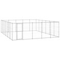 thumbnail image 1 of vidaXL Chenil Extérieur pour Chien Acier Galvanisé 36,3 M2, 1 of 4