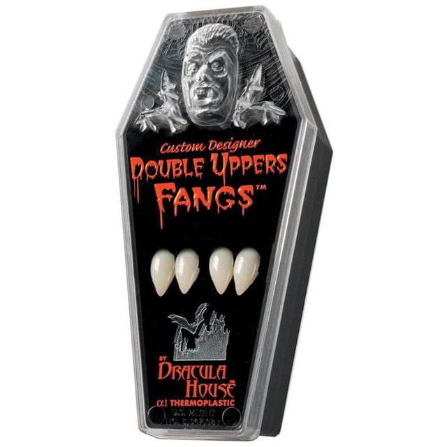 Morris Costumes FH04MD Double Uppers Fangs, Medium