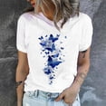thumbnail image 2 of T-shirts Graphiques pour Femmes Décontractés à Imprimé Papillon, Manches Courtes, T-Shirts d'Été à Col Rond, Coupe Ample, Chandails Tee pour Jeans, 2 of 6