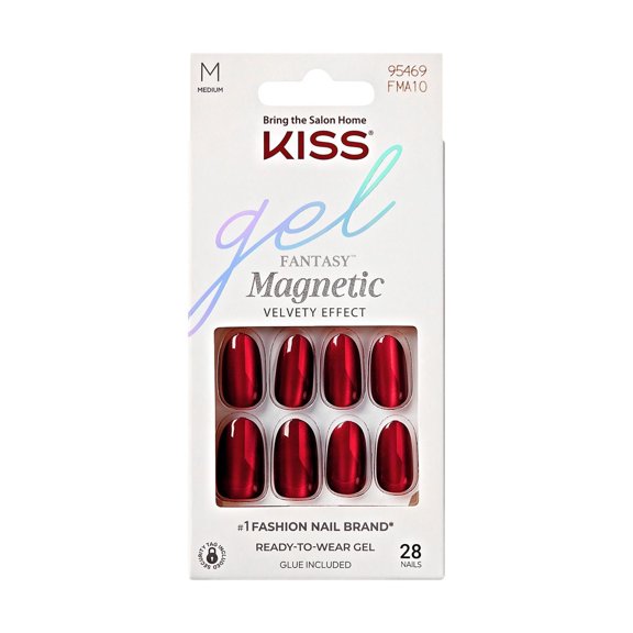 KISS Gel Fantasy Magnétique - Ongles Artificiels - BeatBelles - Ovale - Court