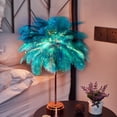 thumbnail image 1 of UsRHHA Feather Table Lamp Battery Operated LED, Bedside Night Light for Bedroom Living Room Party Wedding Centerpiece, Decorative Ambient Lamp, 1 of 7