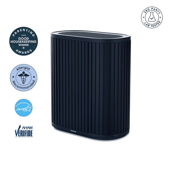 Windmill Air Purifier Max, Smart True HEPA Air Cleaner for Smoke, Odors, Dust & Mold Spores, Up to 1,950 Sq Ft, Navy