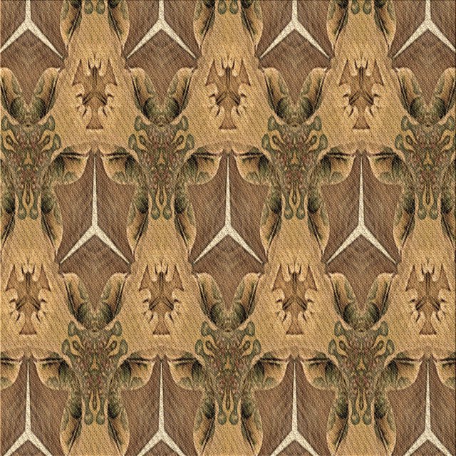Ahgly Company Machine Washable Indoor Square Transitional Saddle Brown Area Rugs, 5' Square