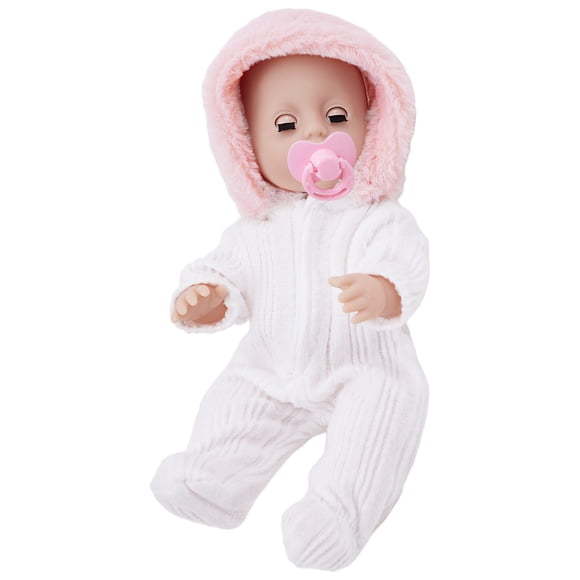 Bwiyojiz Educational Toys Enamel Doll 10-" Mini Toy, Gifts for Daughter, White