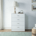 thumbnail image 1 of Mainstays 4-Drawer Dresser, White, 1 of 9