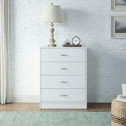 Mainstays 4-Drawer Dresser, White