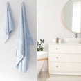 thumbnail image 4 of Mainstays Basics 4pk Towel Set, 2 Bath Towels, 2 Hand Towels, Soft & Durable, 100% Cotton, Light Blue, 4 of 6