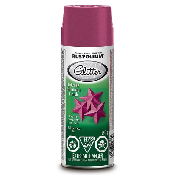 Rust-Oleum Specialty Glitter Paint in Bright Pink Aerosol Spray Paint 290g
