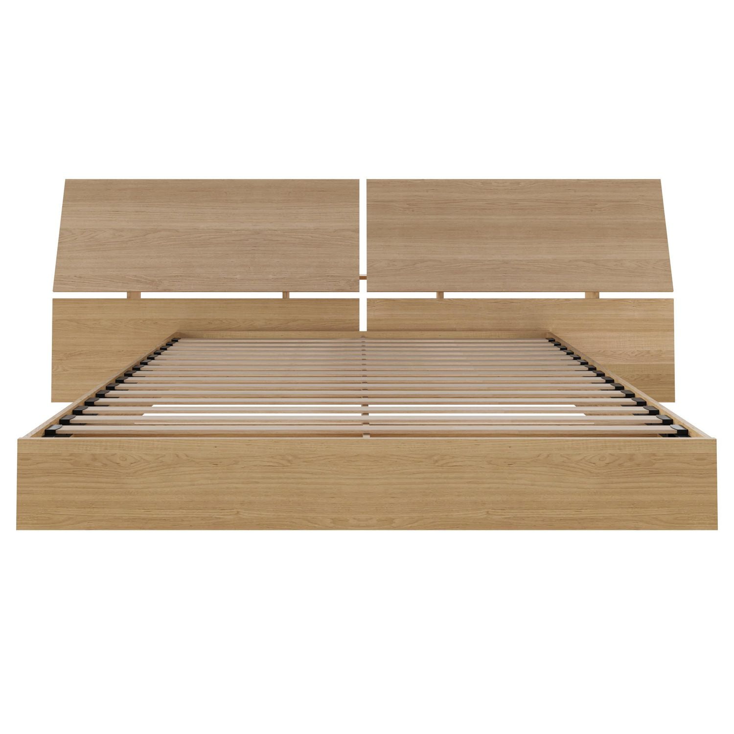 Lit plateforme Nordik de Nexera, fini Érable naturel