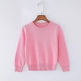 thumbnail image 3 of Children Sweater Knitted Round Neck Solid Pullover Boys Girls, 3 of 4
