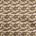 thumbnail image 1 of oneOone Viscose Chiffon Brown Fabric Abstracts Craft Projects Decor Fabric Printed By The Yard 42 Inch Wide, 1 of 5