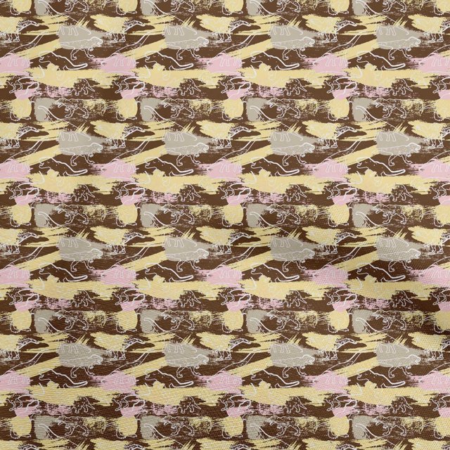 oneOone Viscose Chiffon Brown Fabric Abstracts Craft Projects Decor Fabric Printed By The Yard 42 Inch Wide