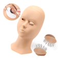 thumbnail image 3 of Silicone Training Mannequin Head for Training Profession Use Face mannequin makeup Head Pink Eyelid Box, 3 of 9