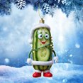 thumbnail image 3 of Amzcrzy Acrylic Cucumber Pendant Multi Functional Acrylic Decorative Christmas Tree Pendant Cute Mini Cucumber Christmas Pendant Holiday Decorations Hanging Decor Garden Decorations, 3 of 5