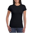 thumbnail image 2 of T-Shirt de Protection Solaire à Manches Courtes pour Femmes, Ajusté, Yoga, Course, Gym, Entraînement, Basique en Coton, Col Rond, Longueur Tunique, Noir TTG, 2 of 3