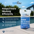 thumbnail image 2 of OptiFlow Sable Filtrant pour Piscine de 50 Livres, Filtration de Qualité Supérieure avec Formule en Silice Pure, 2 of 7