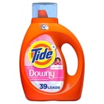 Tide Plus Boost of Ultra Downy Liquid Laundry Detergent, April Fresh Scent, Laundry Detergent Liquid with Long-Lasting Freshness, 1.62 Litres, 39 Wash Loads