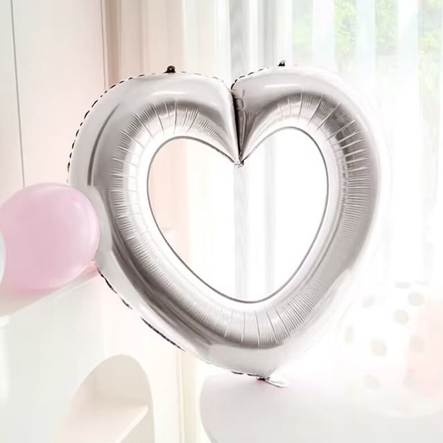 PEONAVET 33 Inch Large Hollow Balloons Valentine's Day Birthday Party Decoration Shooting Props Bright Surfaces Can Be Connected In Series