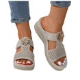 thumbnail image 1 of Womens Orthopedic Wedge Slides Sandals for Plantar Fasciitis Comfortable Arch Support Dressy Slip on, 1 of 7