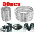 thumbnail image 1 of 30Pcs Universal CV Boot Clips Kit Stainless Steel CV Joint Crimp Clamps For Repairing And Securing CV Boots 20mm-120mm Adjusted, 1 of 7