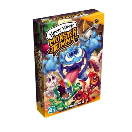 Lucky Duck Games Yummy Yummy Monster Tummy Board Game - Color-Matching Fun for All Ages, 2-4 Players, 15-30 Minute Playtime