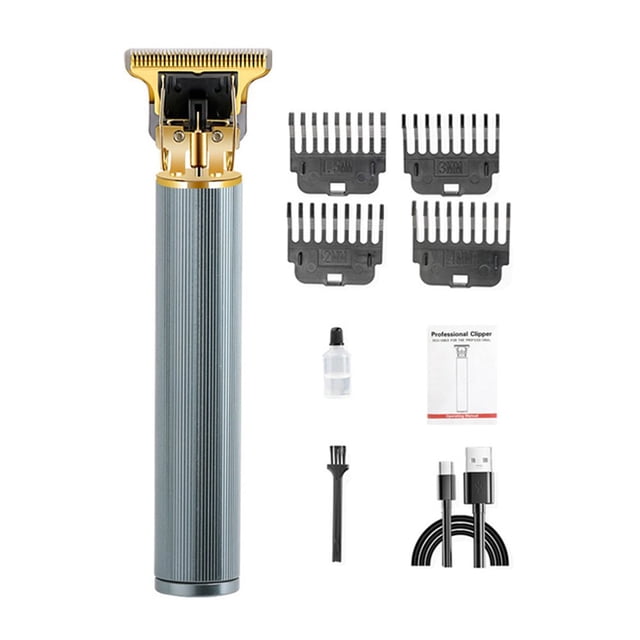 1 Set Hair Hair Clipper Zero Blade Distance Sharp Cutter Stuck Hair Delicate Pattern Retro Push Cutter Hair Shaver Cutting Machine Hair Salon Supply