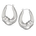 thumbnail image 1 of Quintessential Anneaux ovales en argent sterling, 1 of 3