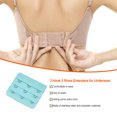 thumbnail image 2 of fastboy Extension Strap Bra Extender Buckle 3 Hook Women Accessories Practical Elastic Multicolor Clips Tight 3 Rows Underwear bright blue, 2 of 6