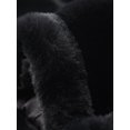 thumbnail image 5 of INSPIRE CHIC Veste Courte Duveteuse pour Femme en Fausse Fourrure à Col Rabattu, Ouverte à l'Avant, TG Noir, 5 of 5