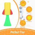 thumbnail image 4 of Lot de 9 Jouets Fusée à Ressort Sautants Popper Créatifs Balle Rebondissante Lanceurs de Fusée à Ressort Cadeaux de Fête Mini Jouets Fournitures de Fête Articles pour Sacs-Surprises, 4 of 7