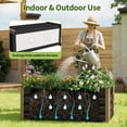 thumbnail image 3 of Jardinière Surélevée en Aluminium Résistante aux Intempéries – Rectangle Profond, Coins Arrondis Sécuritaires, Trous de Drainage – Parfaite pour Patio, Balcon, Cour, Fleurs et Légumes – Taille : 100x40x45 cm, Couleur : Gris, 3 of 8