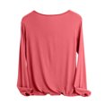 thumbnail image 4 of MeetoTime Women's Long Sleeve Shirts Soft Lightweight Undershirts V-Neck Slim Tees Basic Layer Pullover Tops, 4 of 5